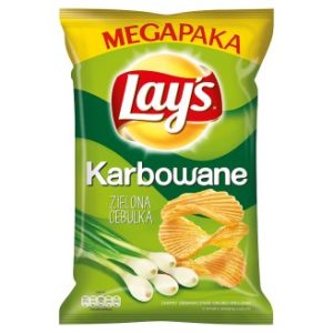 Lay's Karbowane Zielona Cebulka Chipsy ziemniaczane