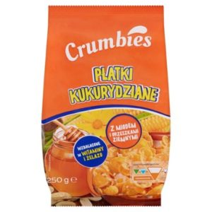 Crumbies płatki kukurydziane z miodem i orzeszkami ziemnymi