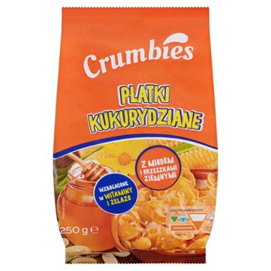 Crumbies płatki kukurydziane z miodem i orzeszkami ziemnymi