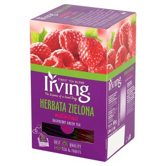 Irving Herbata zielona malinowa