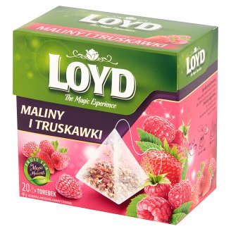 Loyd Herbatka owocowa aromatyzowana o smaku maliny i truskawki