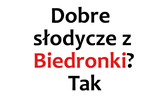 słodycze z biedronki