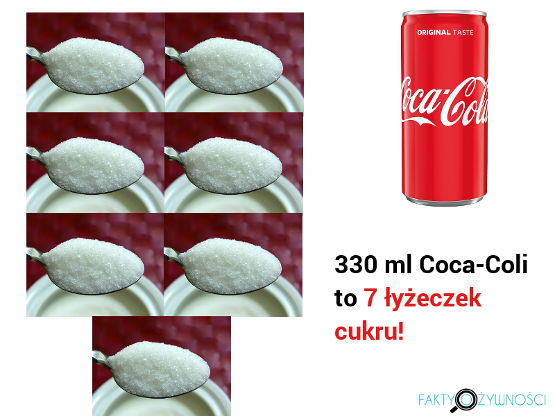 cola 7 łyżeczek