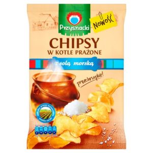Przysnacki Chipsy w kotle prażone z solą morską 125 g