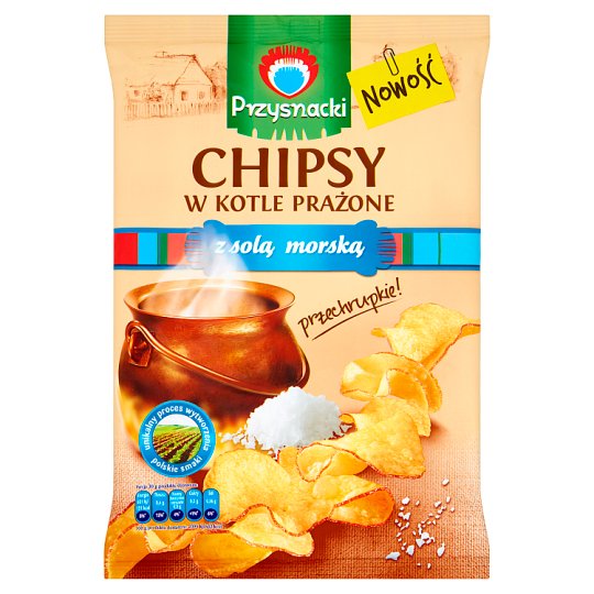 Przysnacki Chipsy w kotle prażone z solą morską 125 g
