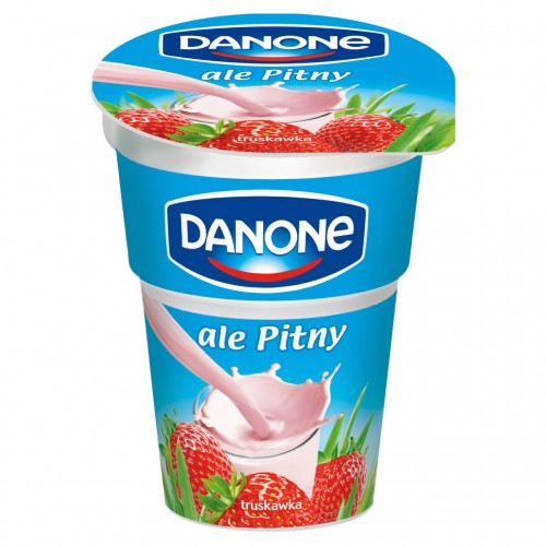 Danone ale Pitny Truskawkowy Napój jogurtowy 300 g