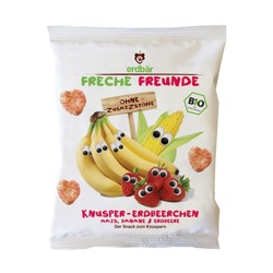 Chrupki Kukurydziane Bananowo-Truskawkowe 25g 
