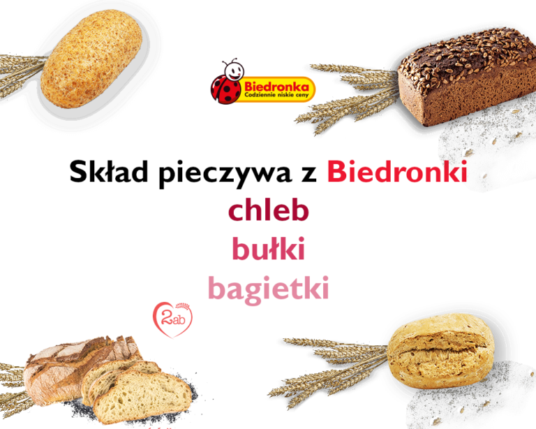 SKŁAD PIECZYWA Z BIEDRONKI – WYBRANE CHLEBY I BUŁKI