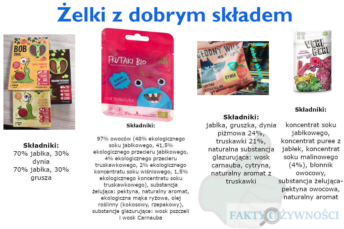 żelki z dobrym składem