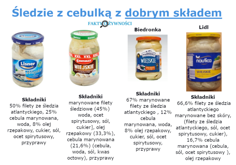 ŚLEDZIE Z DOBRYM SKŁADEM