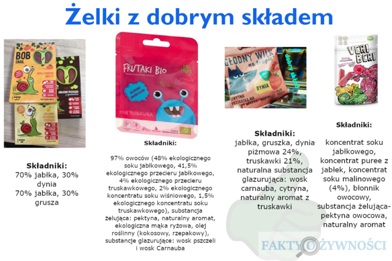 ŻELKI Z DOBRYM SKŁADEM