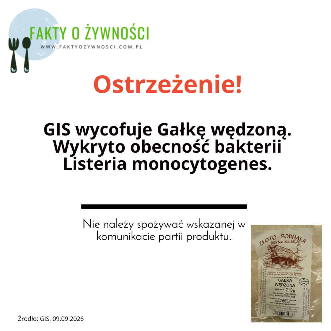 Listeria w serze „Gałka wędzona”. GIS ostrzega przed jedną partią Listeria w serze „Gałka wędzona”. GIS ostrzega przed jedną partią